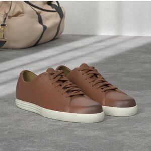 Cole Haan Grand+ Court men's brown sneakers